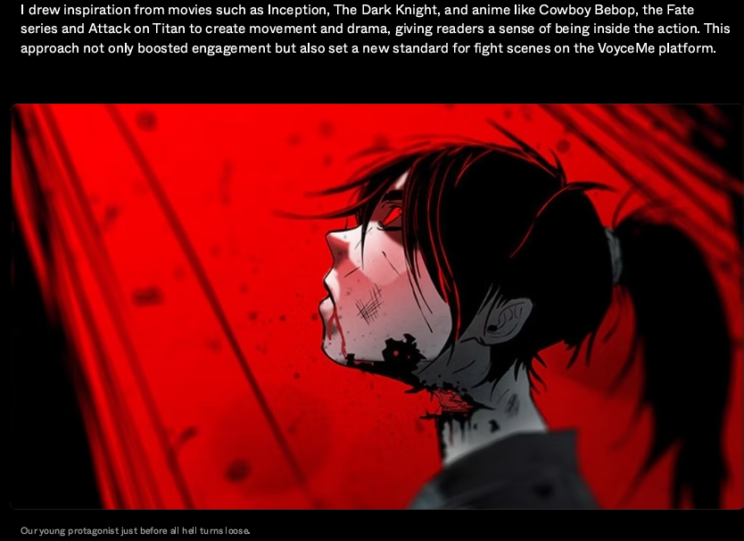 Reader immersion through cinematic reference