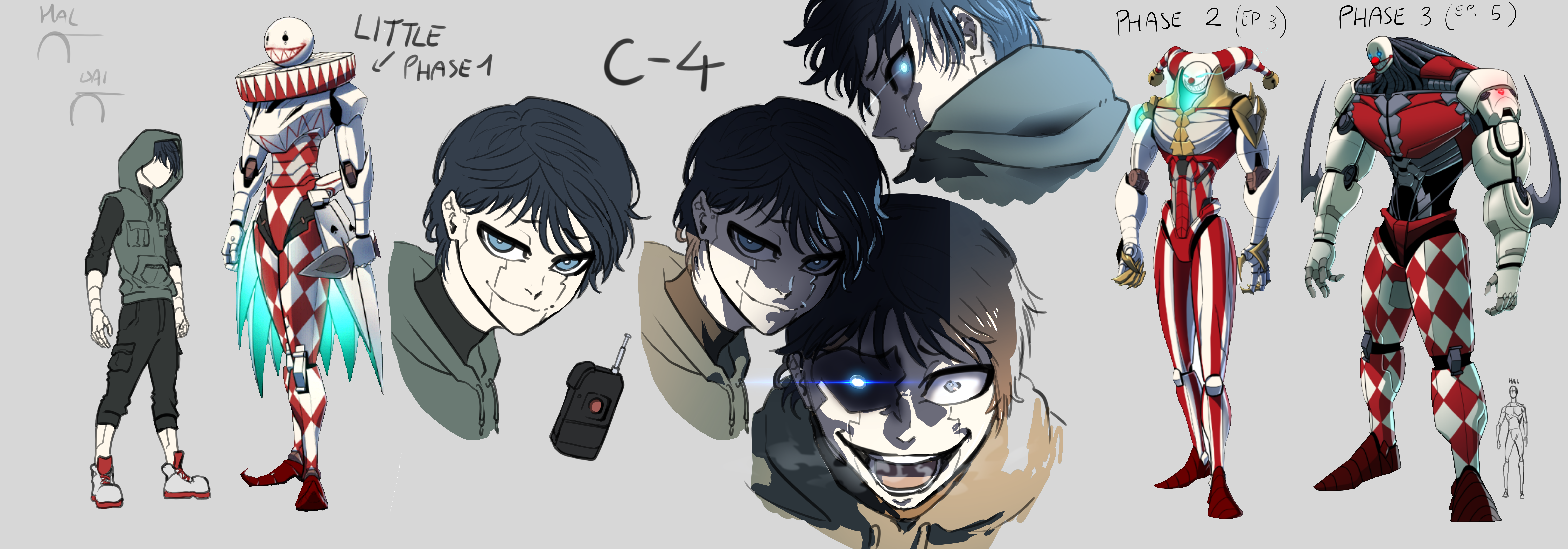C-4 and Little character phase development
