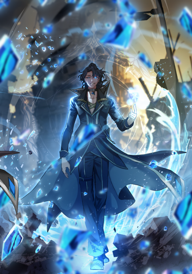 Crystal-clad character generated with the Creation Tool