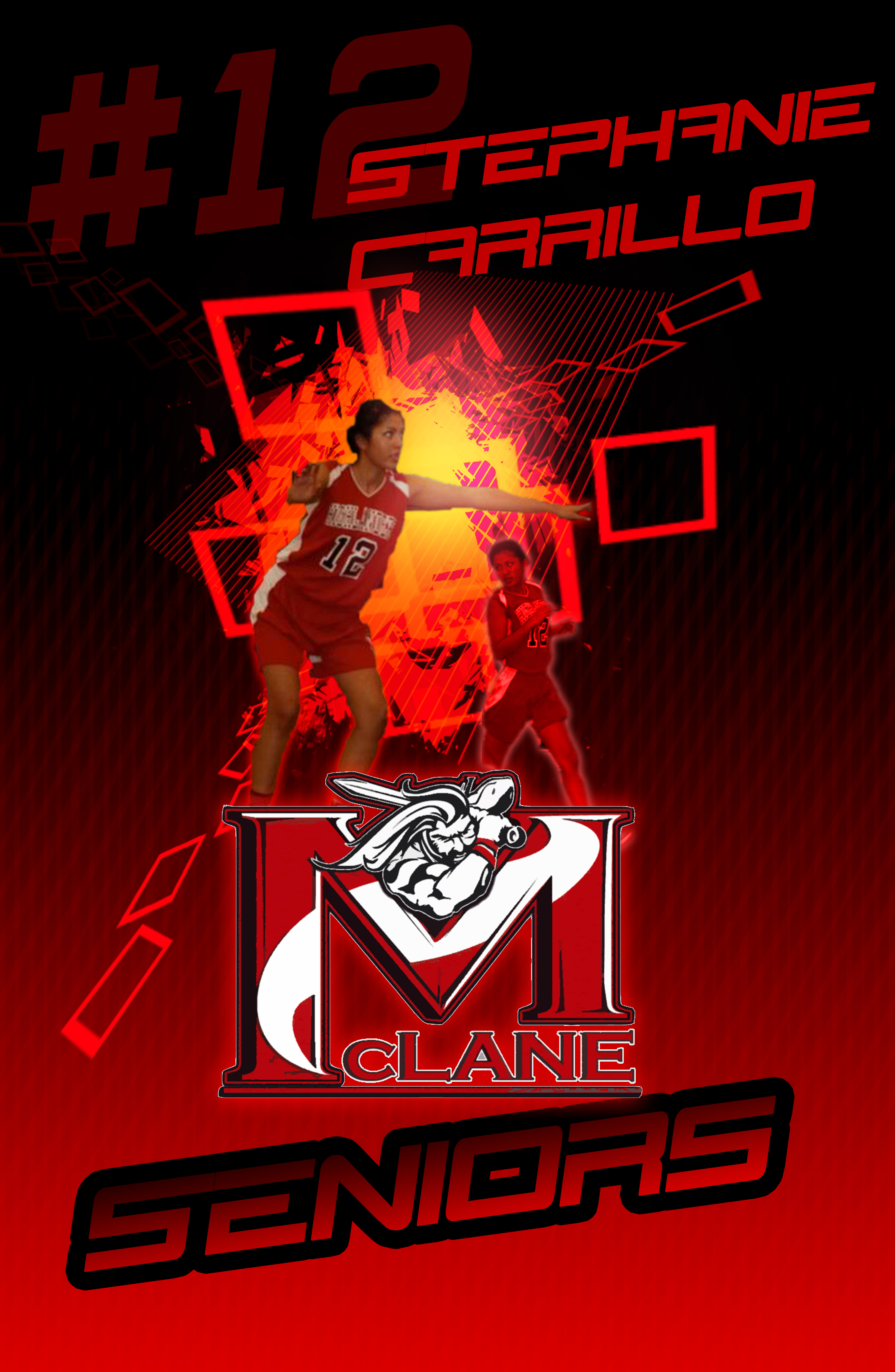 #12 Stephanie Carrillo senior poster